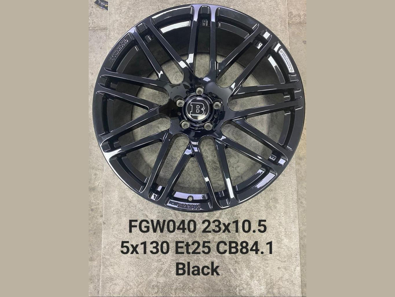 BRABUS Rims R23 BLACK GLOSS for Mercedes-Benz W463A G-Class